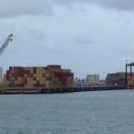 Containers unloaded